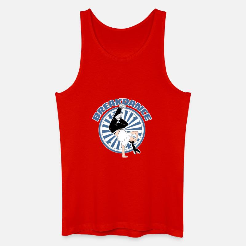 Breakdance  - Männer Bio Tank Top - Rot