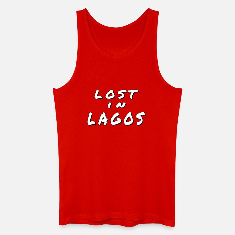 Lost in Lagos – Algarve Design - Männer Bio Tank Top - Rot