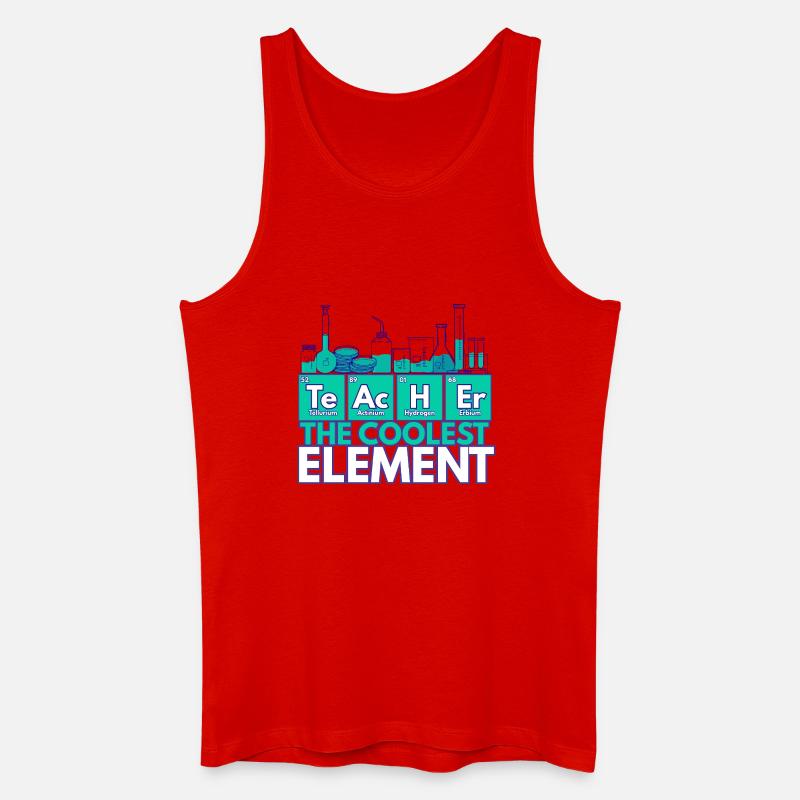 Lehrer – Das coolste Element | Chemiethema - Männer Bio Tank Top - Rot