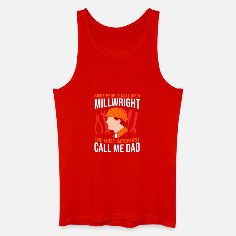 Locksmith Mechanic CNC Mechanical Engineering - Men’s Organic Tank Top - red