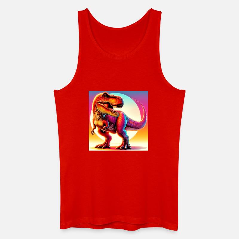 Dinosaurier - Männer Bio Tank Top - Rot