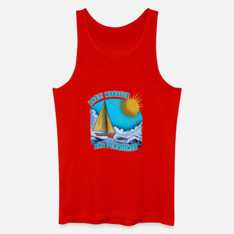 Asset Manager aka Pensioner - Männer Bio Tank Top - Rot