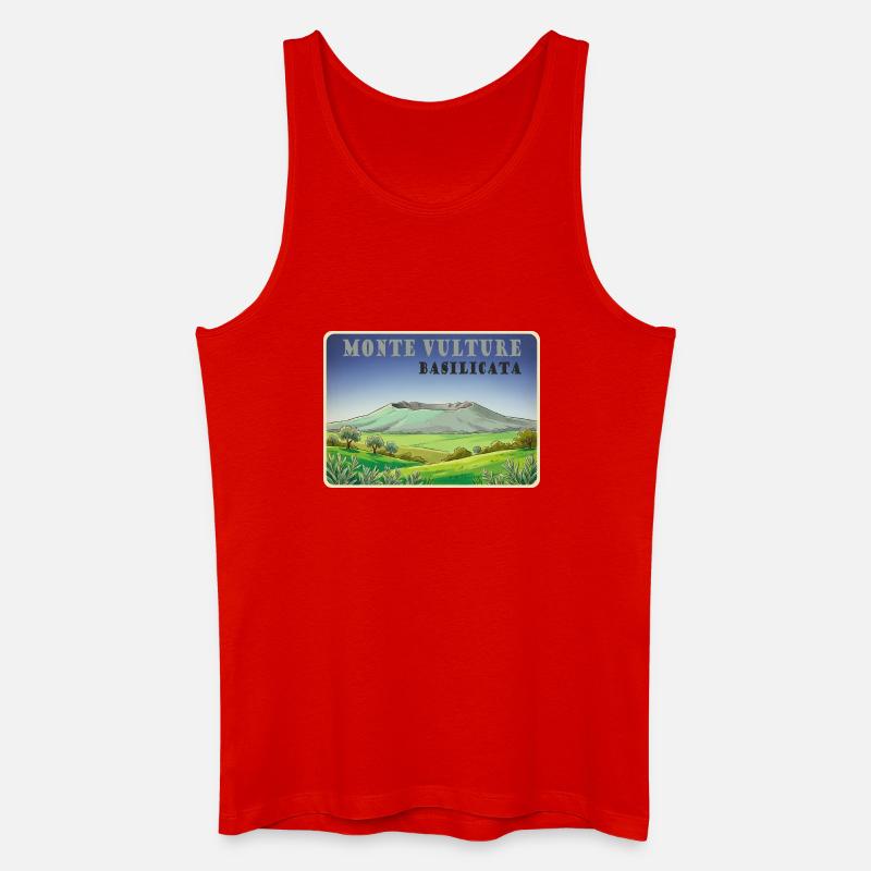 Monte Vulture - Männer Bio Tank Top - Rot