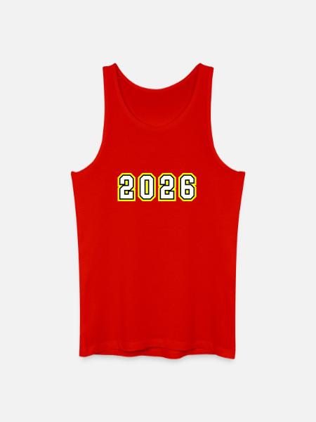 Année 2026 - Débardeur bio Homme - rouge
