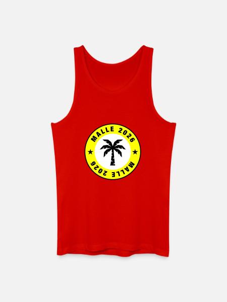 Malle 2026 Palm Tree Circle - Men’s Organic Tank Top - red