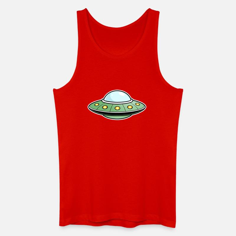 Vert OVNI - Débardeur bio Homme - rouge