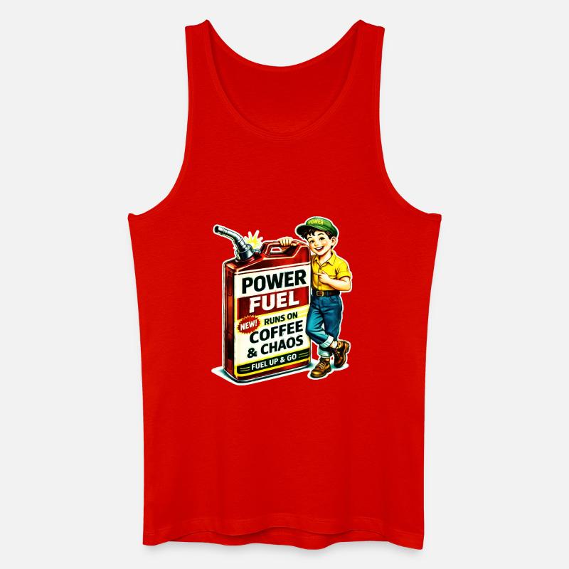 Power Sprit - Männer Bio Tank Top - Rot