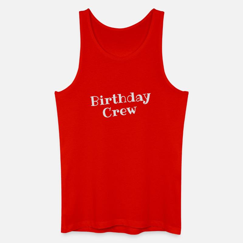Birthday Crew - Männer Bio Tank Top - Rot
