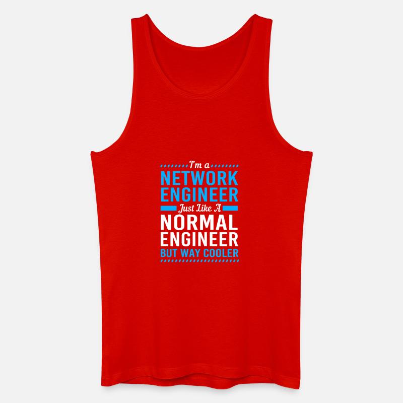 Network Computer Scientist Programmer Admin - Men’s Organic Tank Top - red