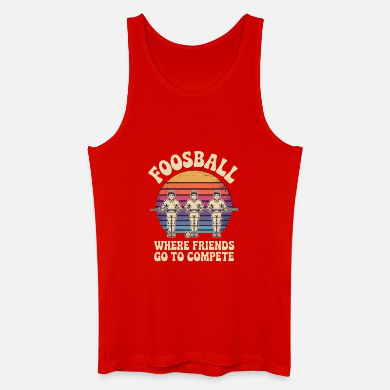 Tischfußball Evolution Lustiges Kickern Foosball - Männer Bio Tank Top - Rot
