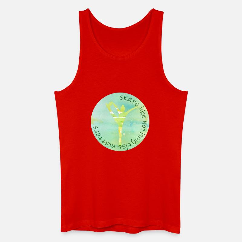 skate like nothing else matters - Männer Bio Tank Top - Rot