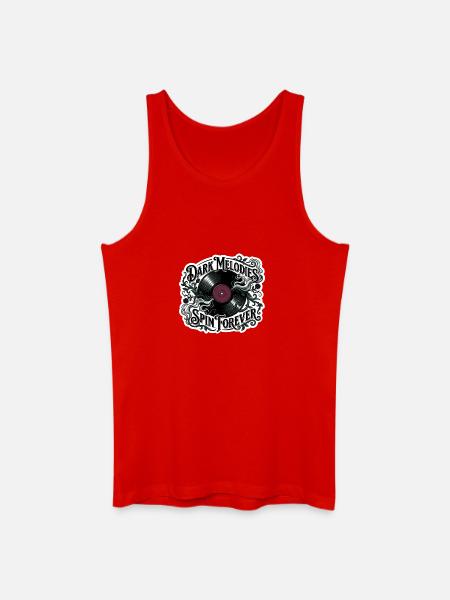 Dark Melodies Spin Forever - Men’s Organic Tank Top - red