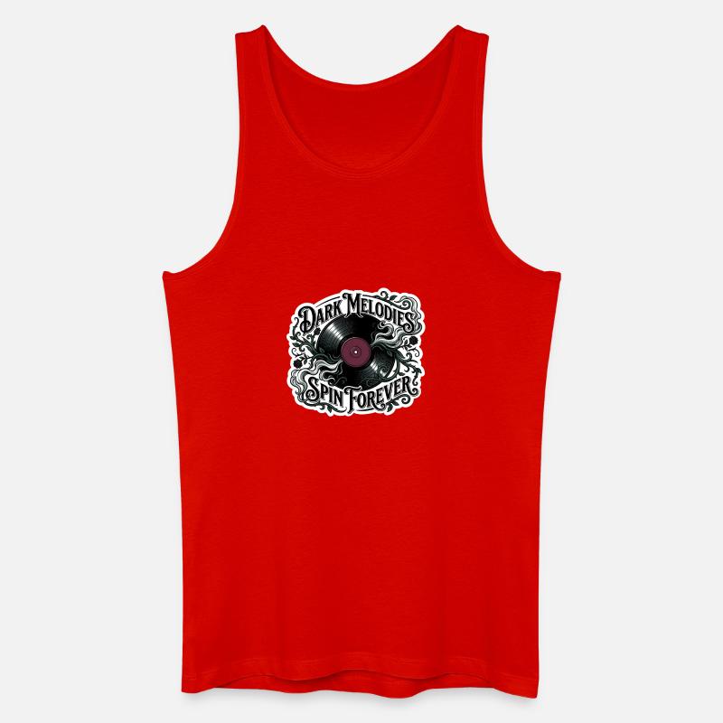 Dark Melodies Spin Forever - Men’s Organic Tank Top - red