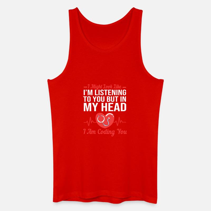 Medizin Programmierer Medizinischer Coder - Männer Bio Tank Top - Rot