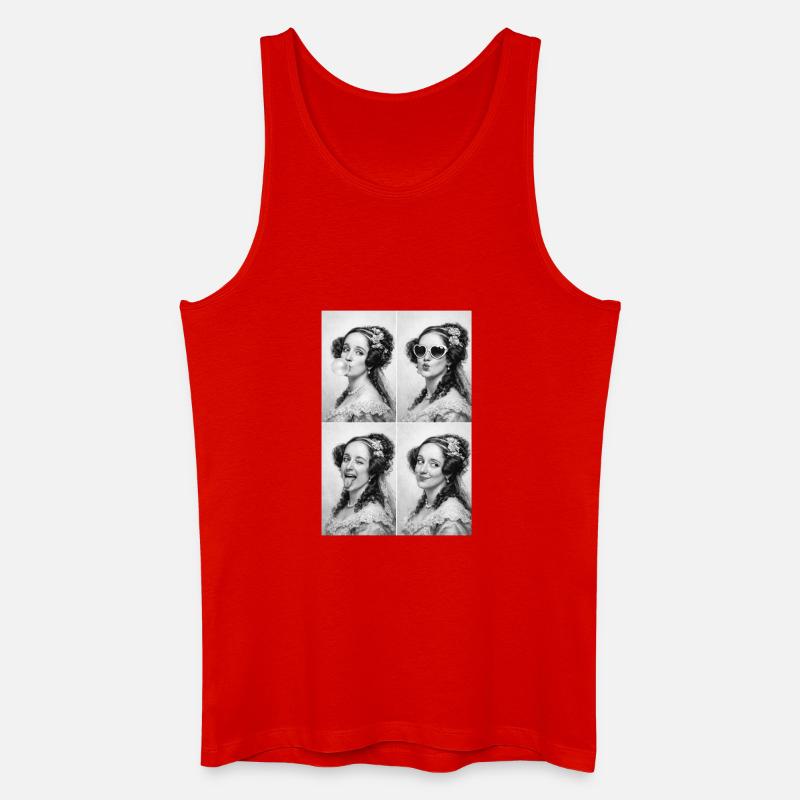 Ada Lovelace Collage - Männer Bio Tank Top - Rot