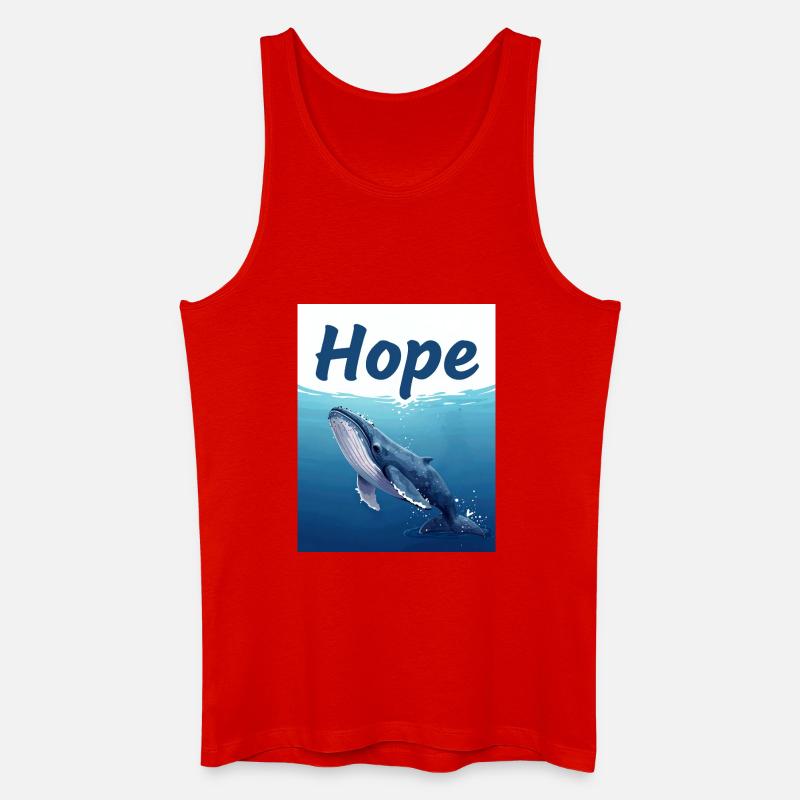 Hope Unterwasserwal - Männer Bio Tank Top - Rot