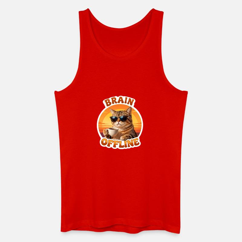 Chat Offline Café Soleil - Männer Bio Tank Top - Rot
