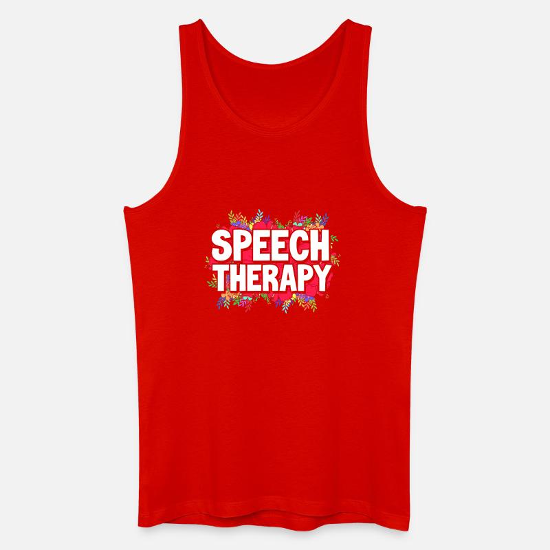 Logopäde Logopädin Logopädie - Männer Bio Tank Top - Rot