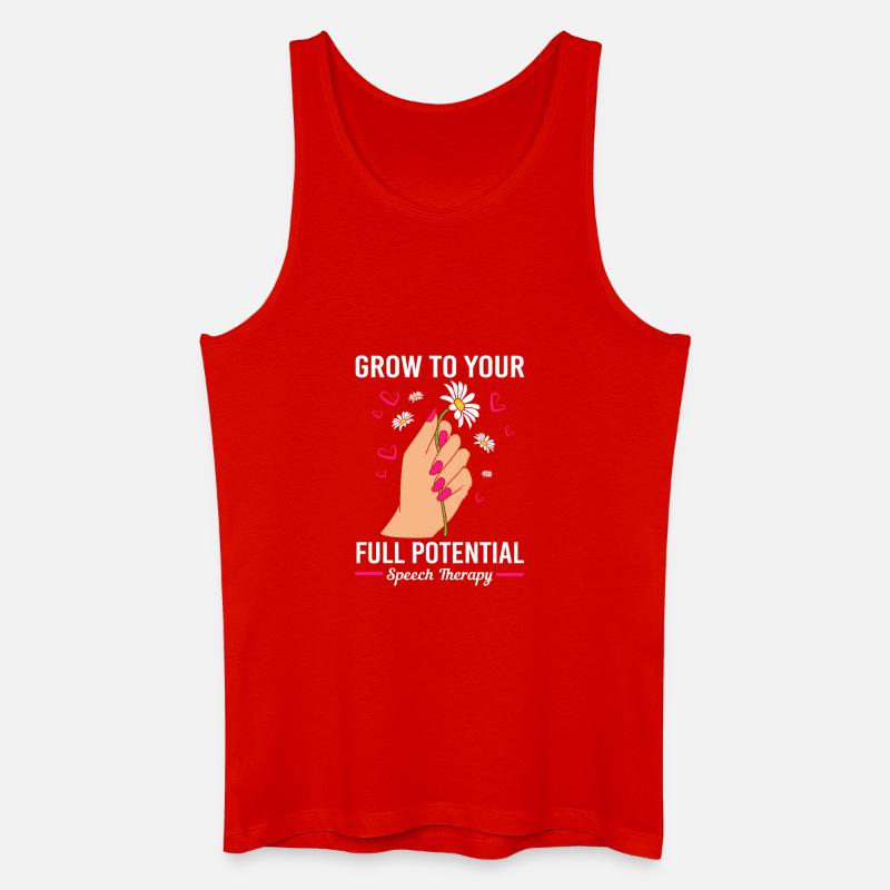 Logopädin Logopädie Logopäde - Männer Bio Tank Top - Rot