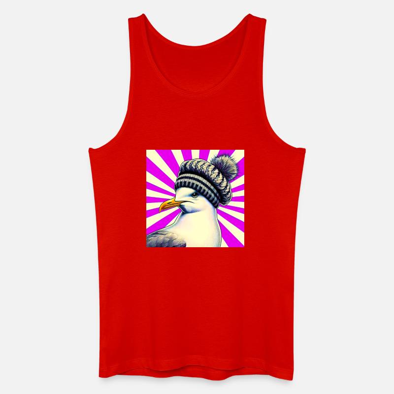 Möwe - Männer Bio Tank Top - Rot