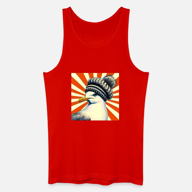 Möwe - Männer Bio Tank Top - Rot