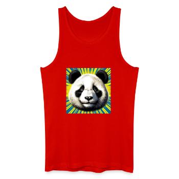 panda - Débardeur bio Homme - rouge - Devant