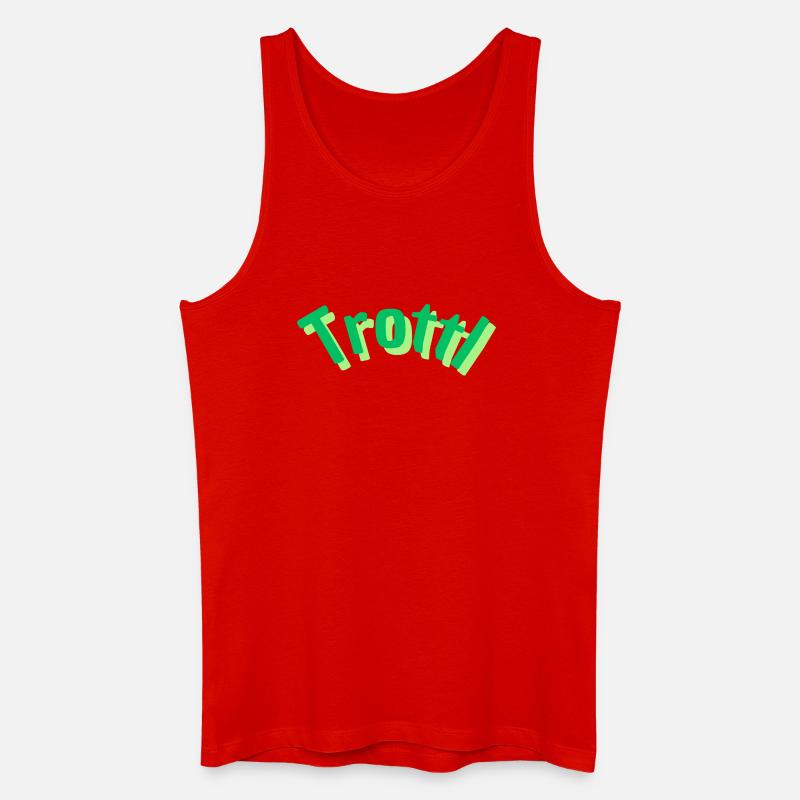 Trottl - Männer Bio Tank Top - Rot