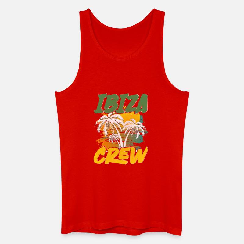 Ibiza Crew - Männer Bio Tank Top - Rot
