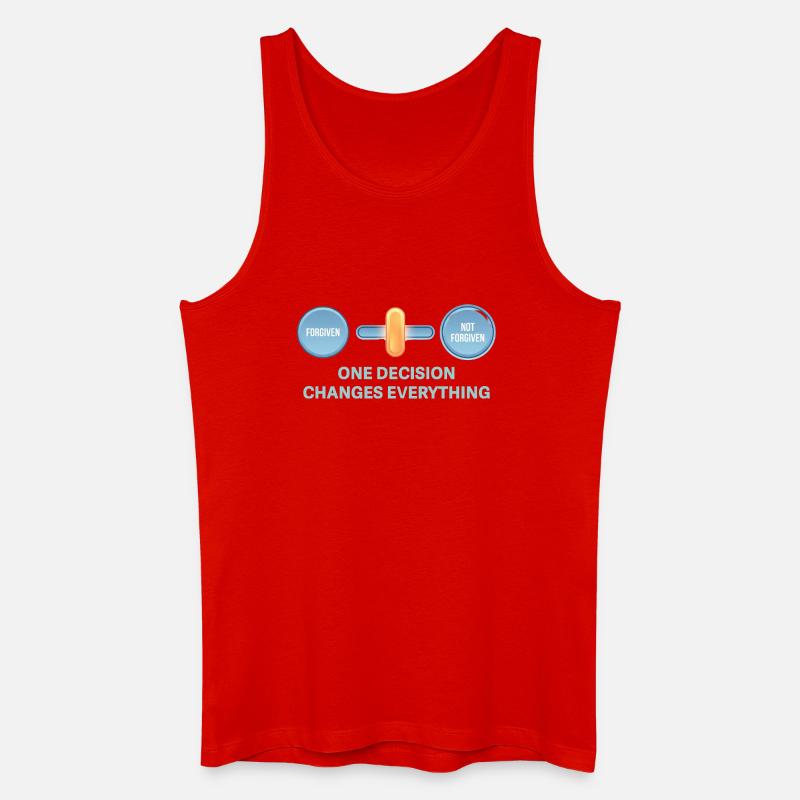 One decision changes everything - Men’s Organic Tank Top - red