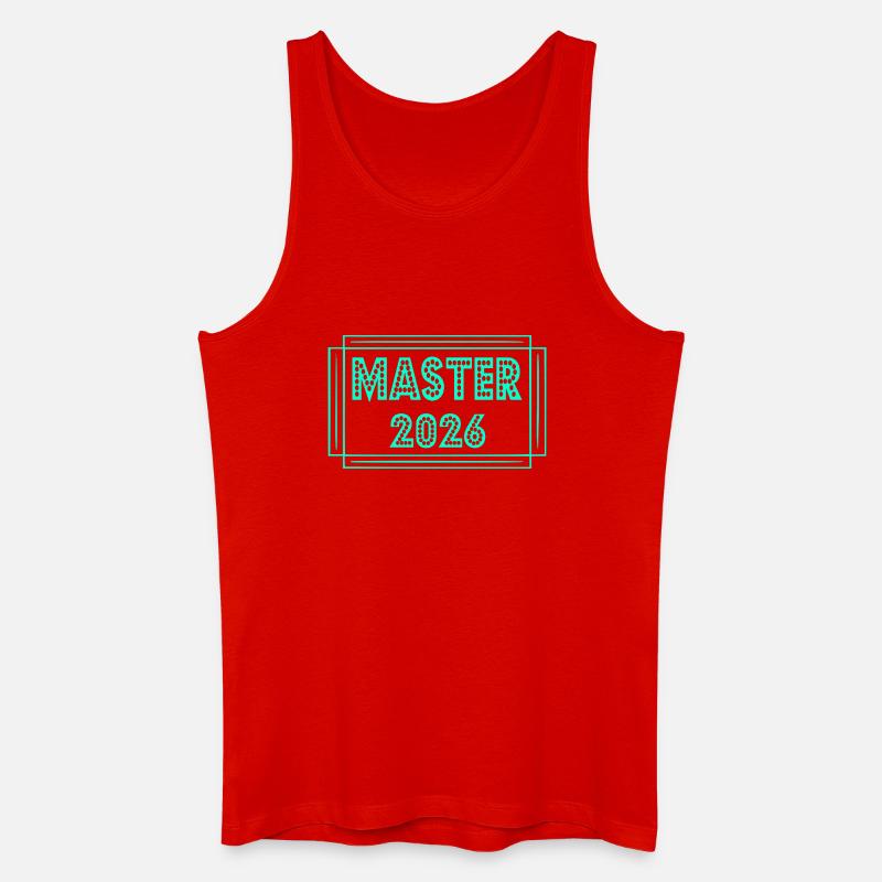 Studium Abschluss 2026 Master - Männer Bio Tank Top - Rot