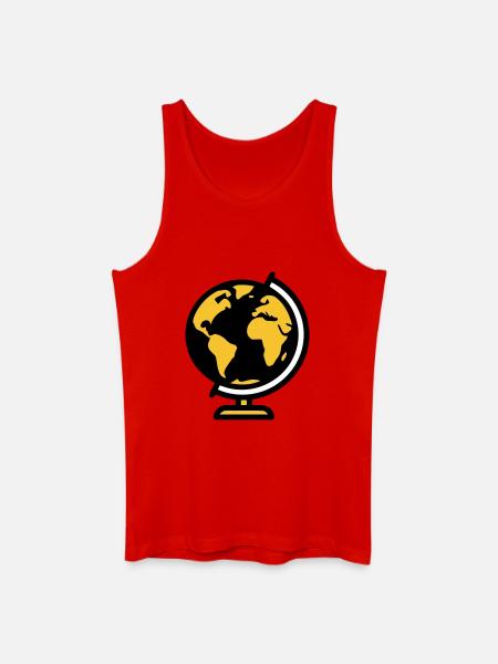 Globe Globe Earth School - Men’s Organic Tank Top - red