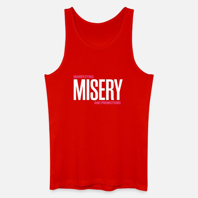 Elendsmanifest Tee - Männer Bio Tank Top - Rot