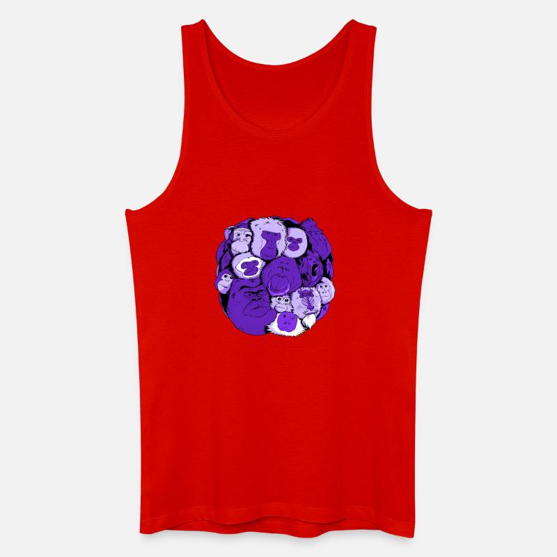 Monkey Ball - Männer Bio Tank Top - Rot