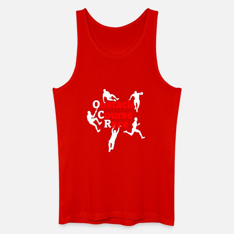 OCR Chaos – Conception d’actions d’obstacles - Débardeur bio Homme - rouge