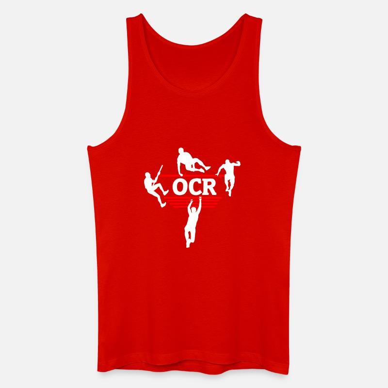 OCR Minimal – Conception propre des obstacles - Débardeur bio Homme - rouge