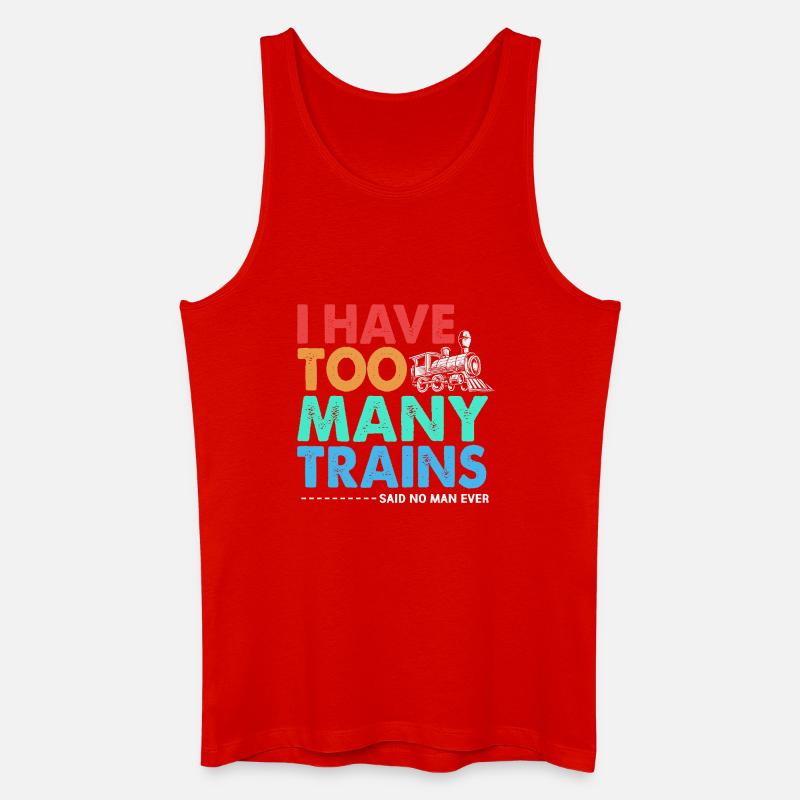 Model Railway Model Making Model Maker - Men’s Organic Tank Top - red