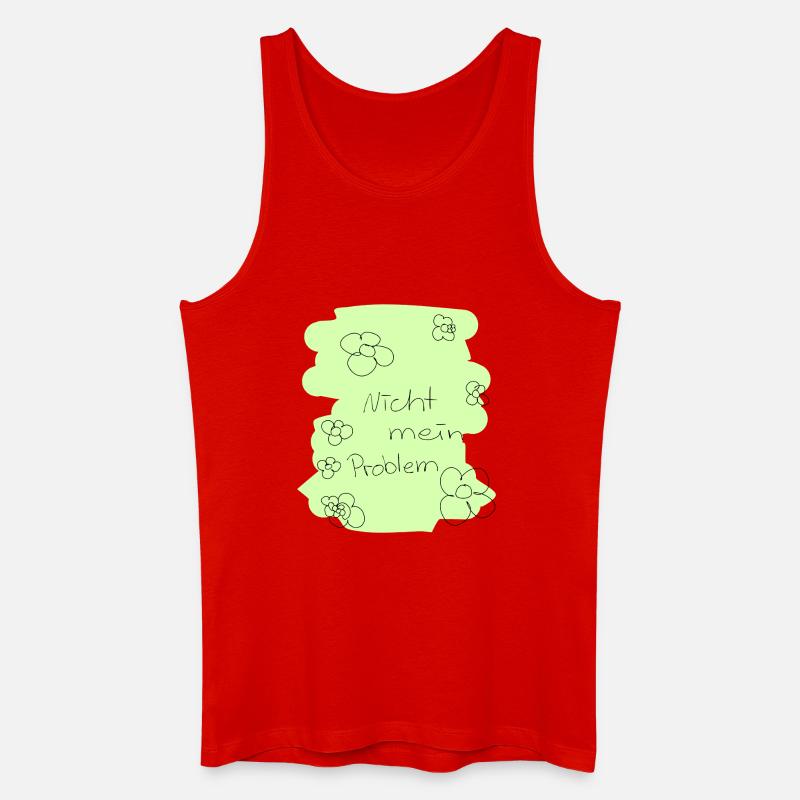 Nicht mein Problem - Männer Bio Tank Top - Rot