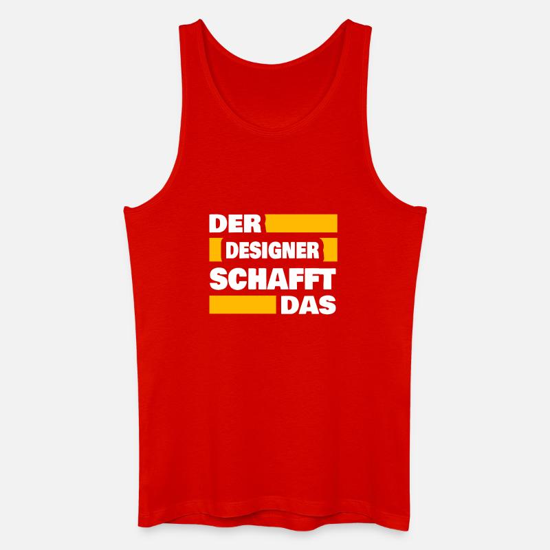 Beruf Designer - Männer Bio Tank Top - Rot