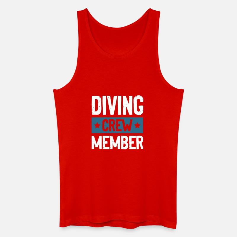 Diving Crew - Männer Bio Tank Top - Rot