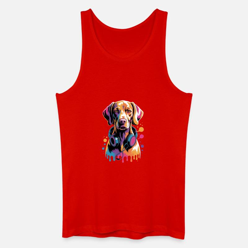 Viszla - Männer Bio Tank Top - Rot