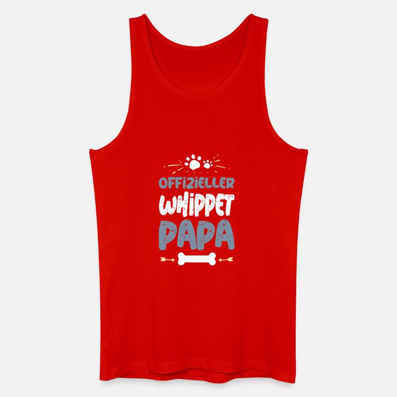 WHIPPET - Männer Bio Tank Top - Rot