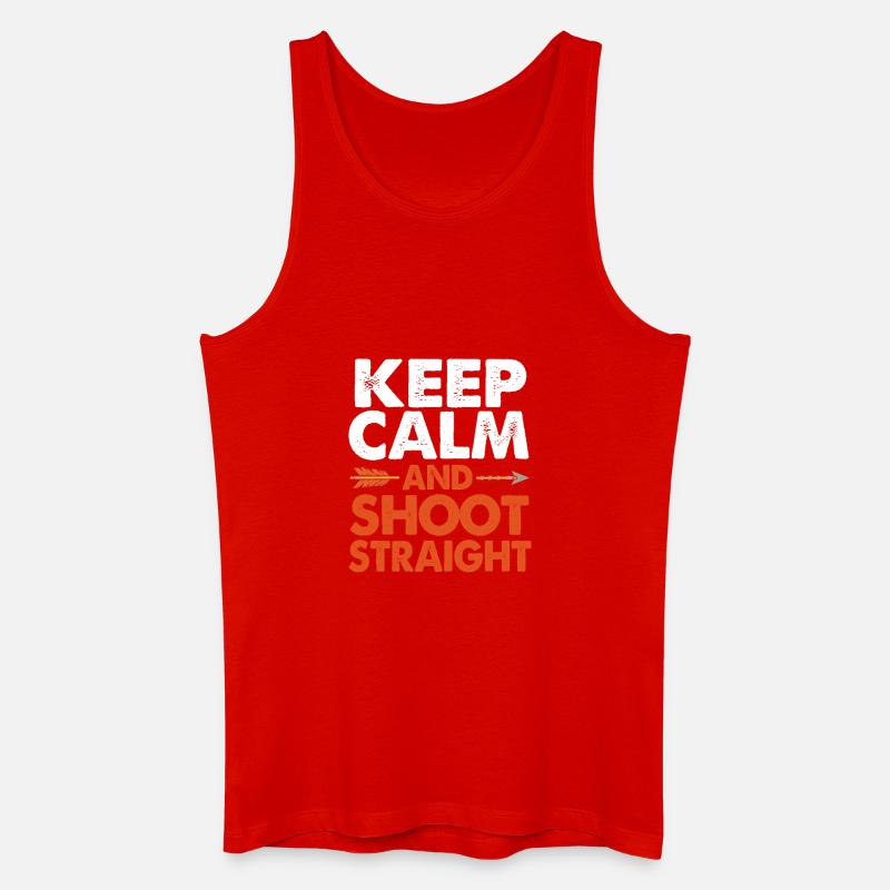 Bogen Bogenschütze Bogenschießen - Männer Bio Tank Top - Rot