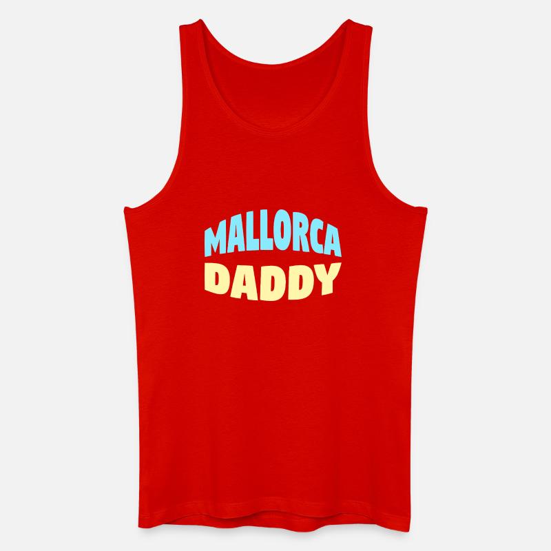 Mallorca Daddy - Männer Bio Tank Top - Rot