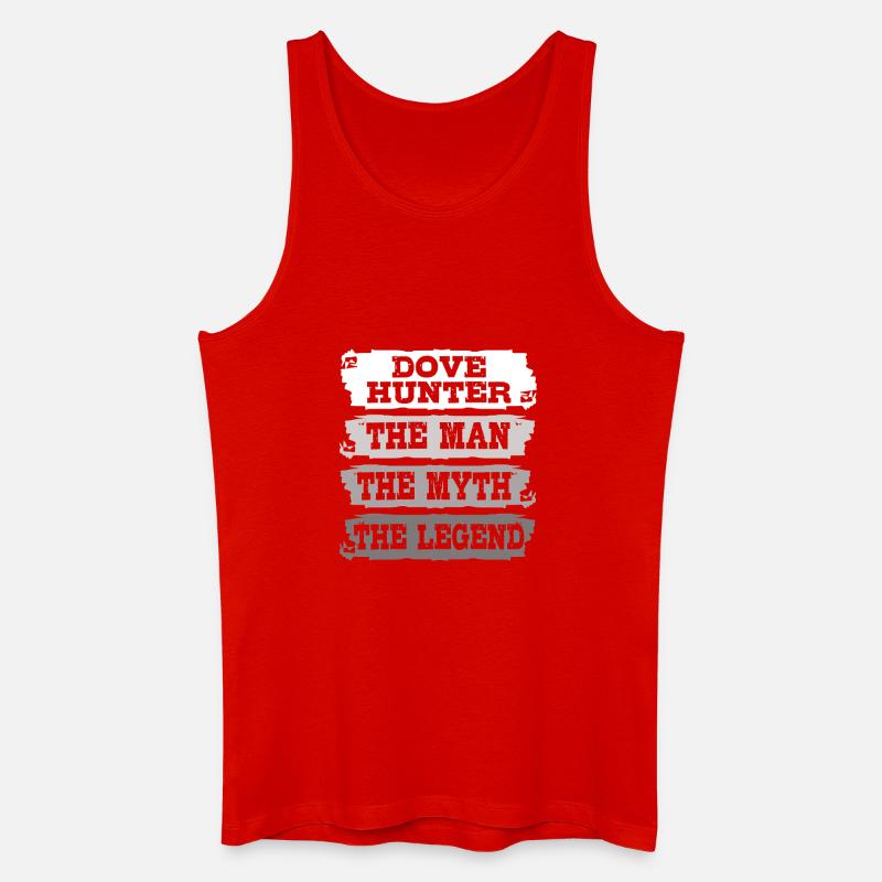 Taube Jagd Jäger Taubenjagd - Männer Bio Tank Top - Rot