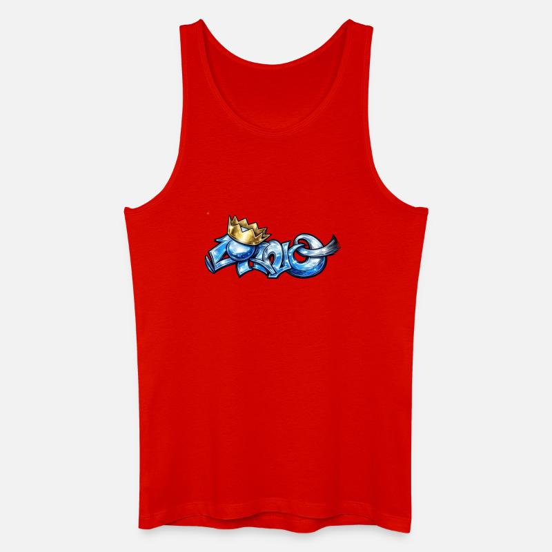Cano-Blau - Männer Bio Tank Top - Rot