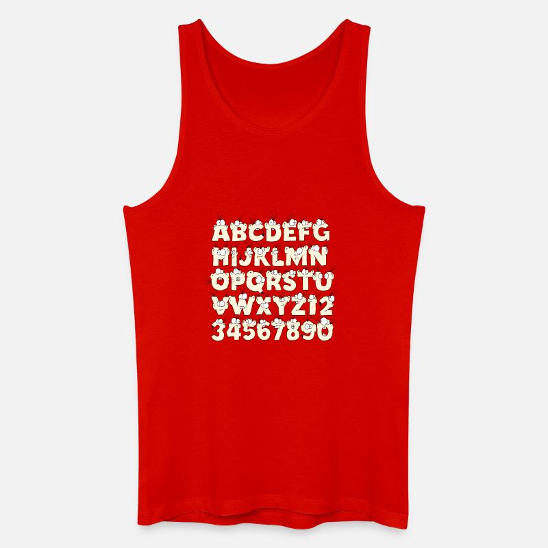 ABC - Männer Bio Tank Top - Rot