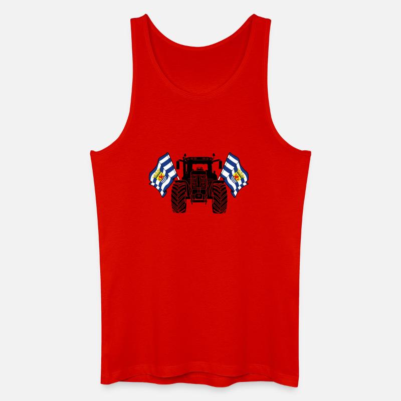 Zeeland_Tractor_Pride - Männer Bio Tank Top - Rot