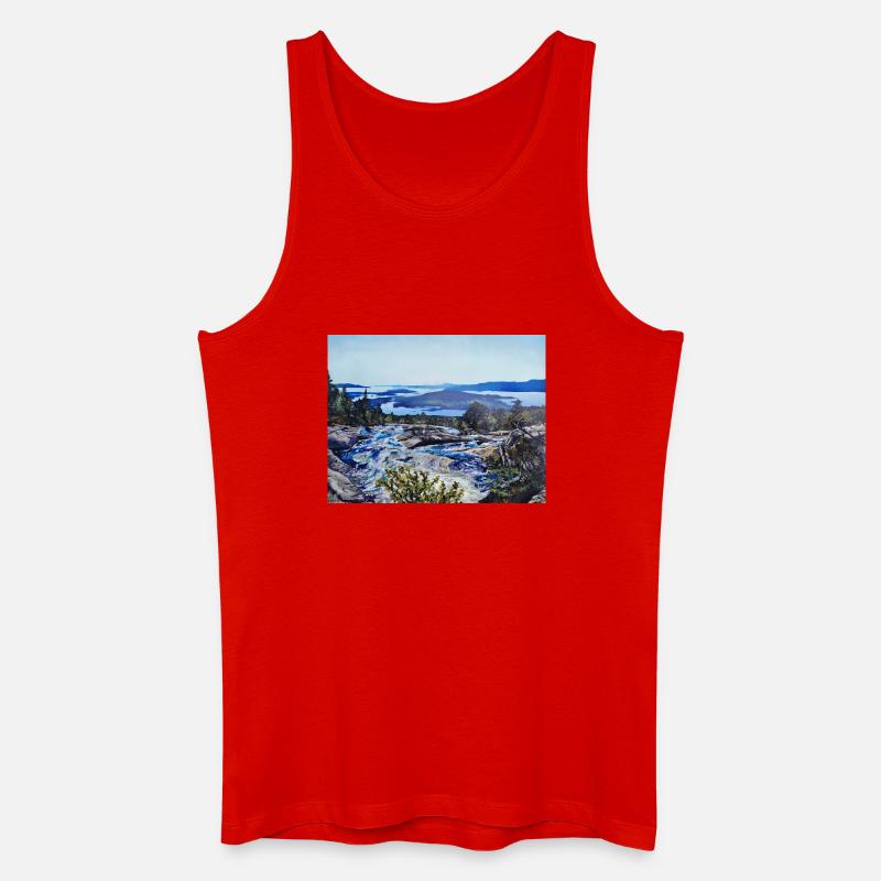 Bremstølen - Männer Bio Tank Top - Rot