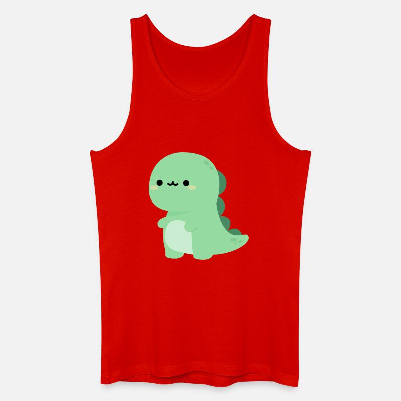 T-rex Rexy - Männer Bio Tank Top - Rot