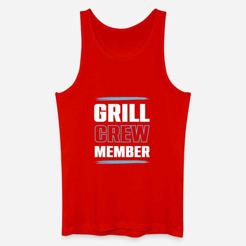 Grill Crew - Männer Bio Tank Top - Rot